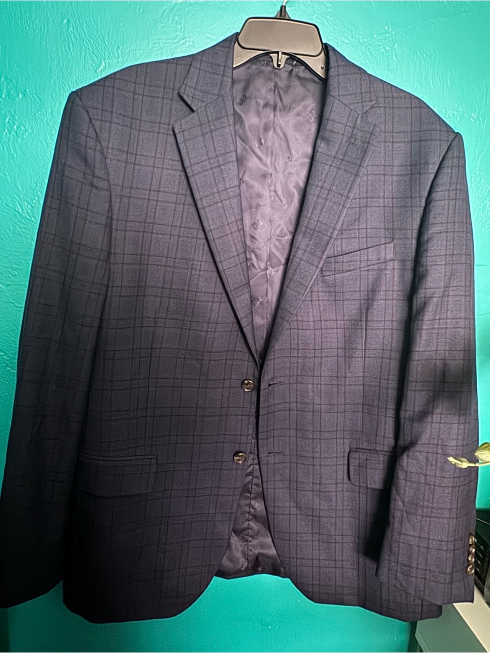 Jos. A. Bank Men's Navy Windowpane Sport Coat
